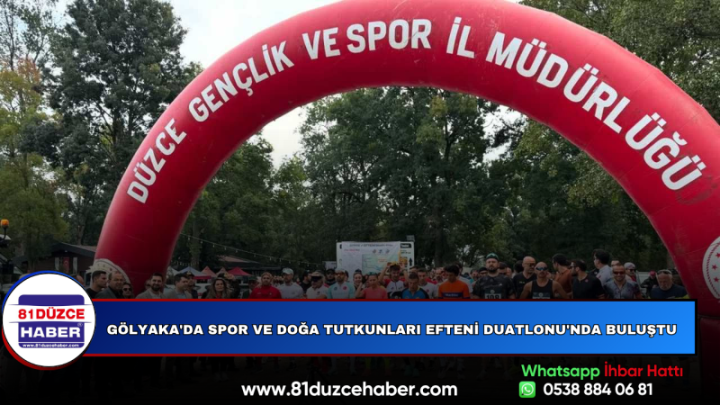 Gölyaka'da Spor ve Doğa Tutkunları Efteni Duatlonu'nda Buluştu