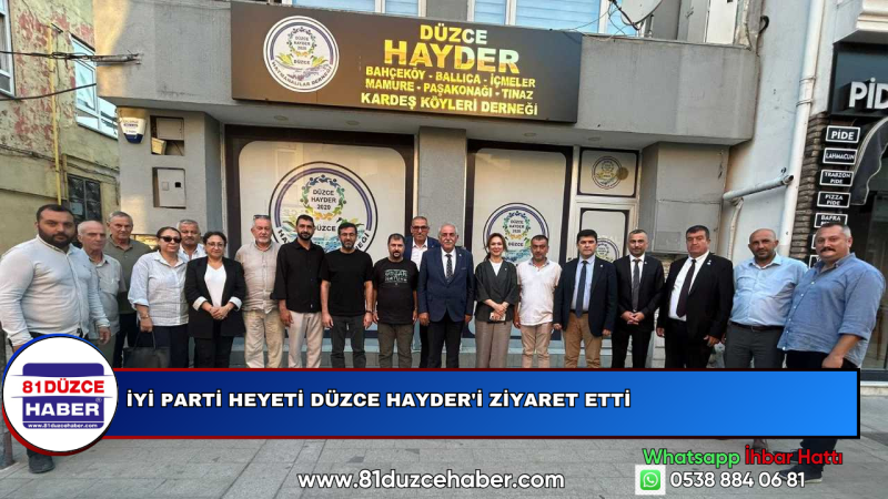 İYİ Parti Heyeti Düzce Hayder'i Ziyaret Etti