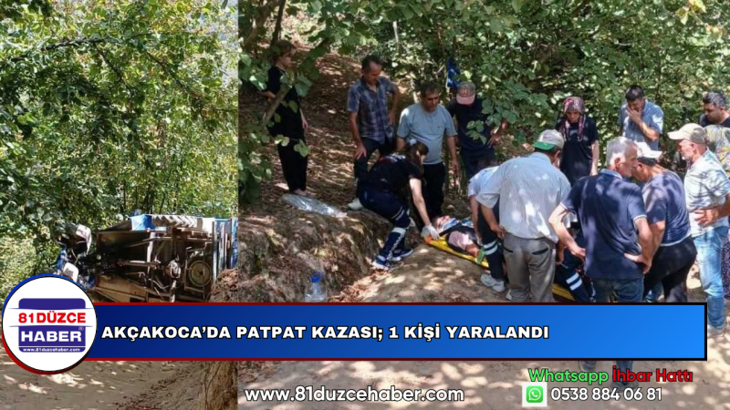 Davut Ağa Köyü'nde Patpat Kazası; 1 Kişi Yaralandı