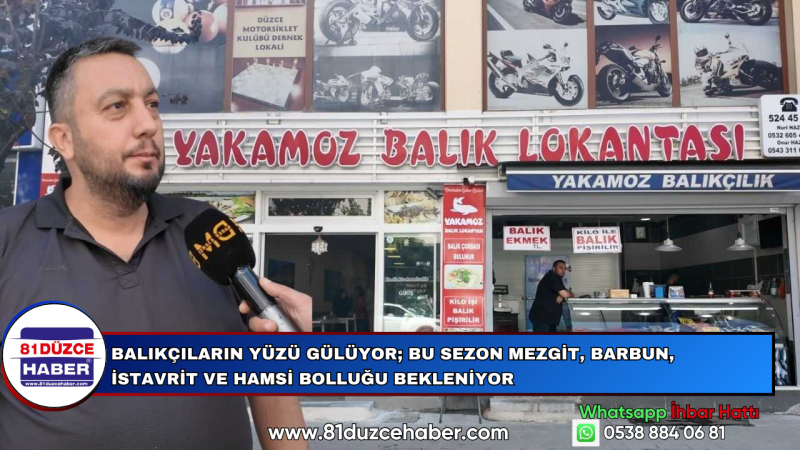 Balıkçıların Yüzü Gülüyor; Bu Sezon Mezgit, Barbun, İstavrit ve Hamsi Bolluğu Bekleniyor