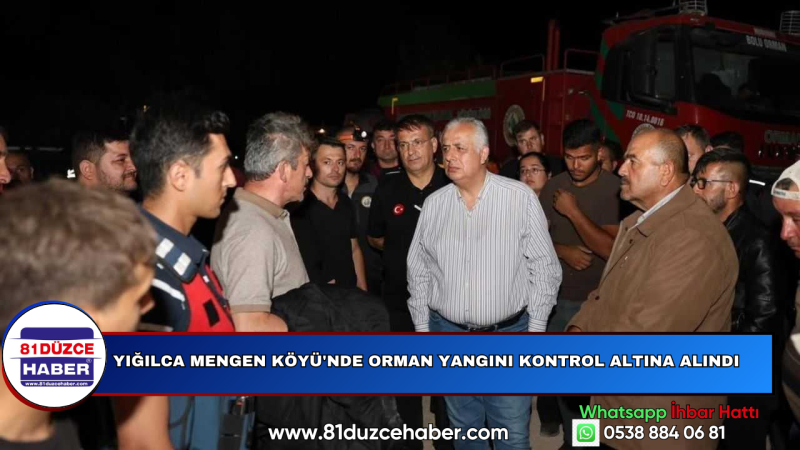 Yığılca Mengen Köyü'nde Orman Yangını Kontrol Altına Alındı