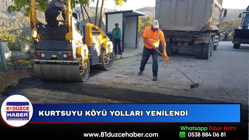 Kurtsuyu Köyü Yolları Yenilendi