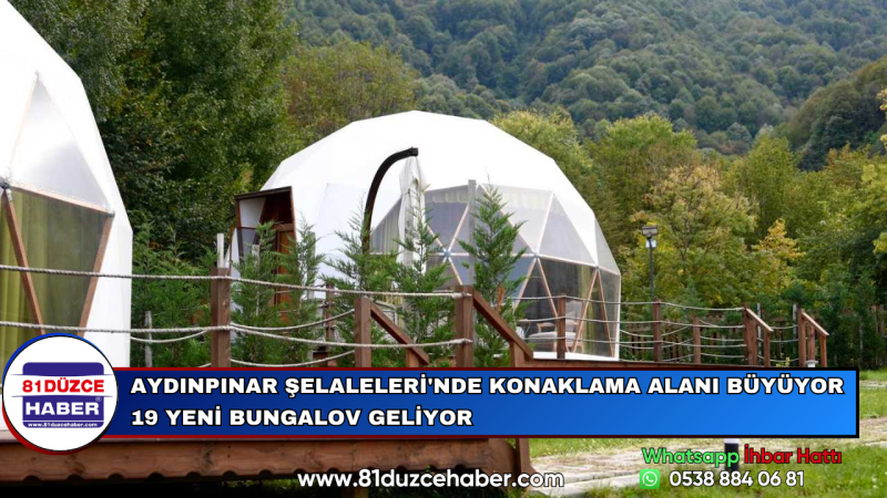Aydınpınar Şelaleleri'nde Konaklama Alanı Büyüyor 19 Yeni Bungalov Geliyor