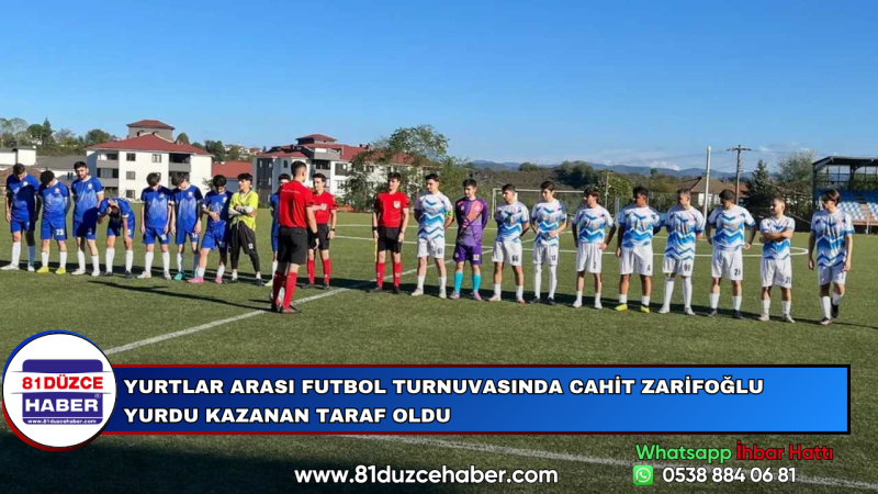 Yurtlar Arası Futbol Turnuvasında Cahit Zarifoğlu Yurdu Kazanan Taraf Oldu