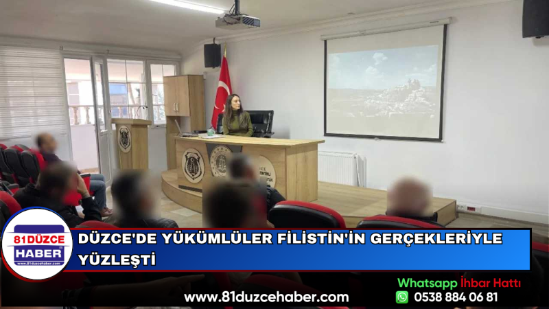 Düzce'de Yükümlüler Filistin'in Gerçekleriyle Yüzleşti