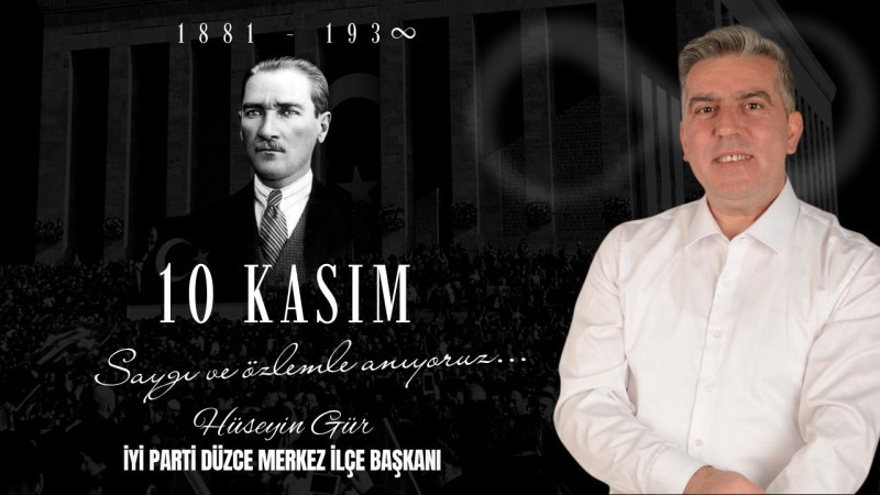 HÜSEYİN GÜR 10 KASIM REKLAM   İLANI