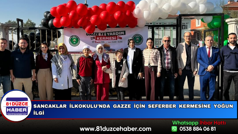 Sancaklar İlkokulu'nda Gazze İçin Seferber Kermesine Yoğun İlgi