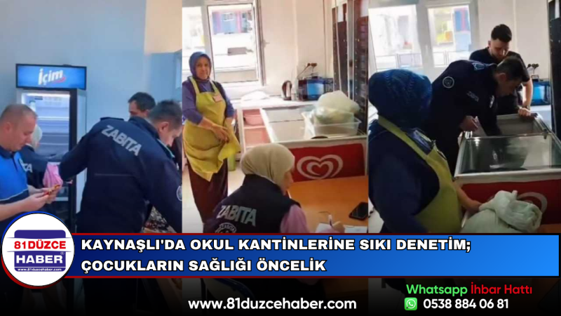 Kaynaşlı'da Okul Kantinlerine Sıkı Denetim; Çocukların Sağlığı Öncelik