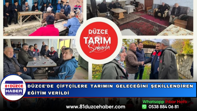 Düzce’de Çiftçilere Tarımın Geleceğini Şekillendiren Eğitim Verildi