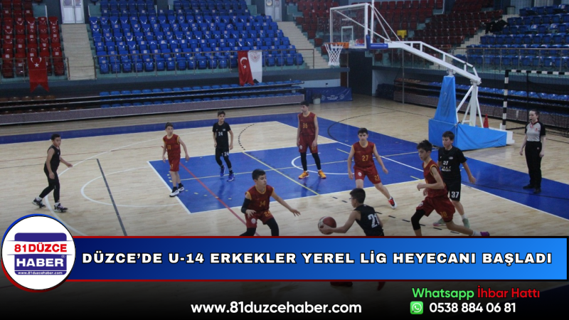 Düzce’de U-14 Erkekler Yerel Lig Heyecanı Başladı