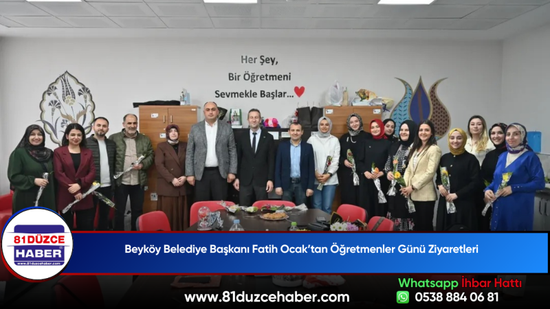 Beyköy Belediye Başkanı Fatih Ocak’tan Öğretmenler Günü Ziyaretleri