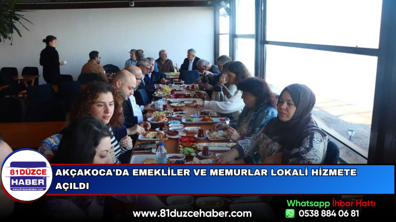 Akçakoca'da Emekliler ve Memurlar Lokali Hizmete Açıldı