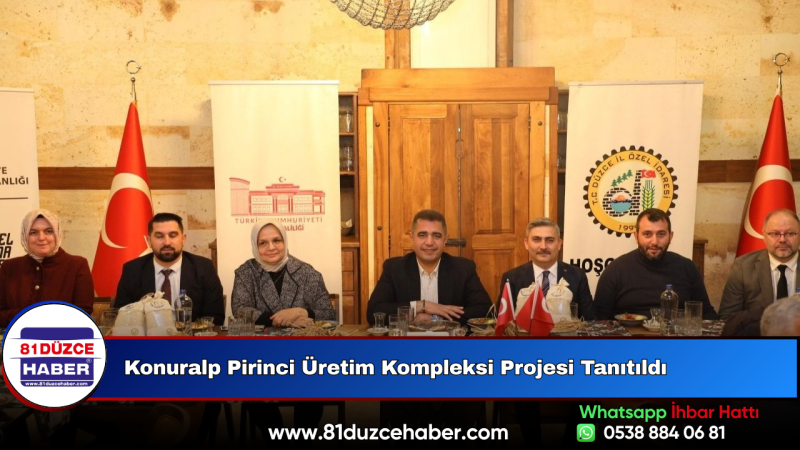 Konuralp Pirinci Üretim Kompleksi Projesi Tanıtıldı