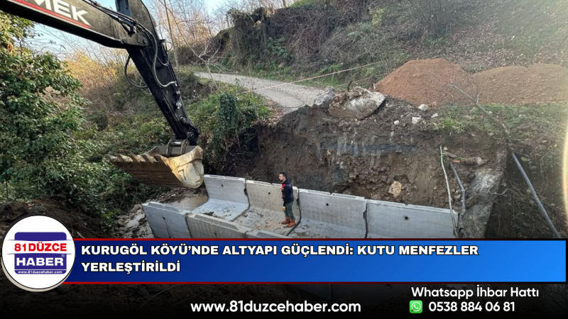 Kurugöl Köyü’nde Altyapı Güçlendi: Kutu Menfezler Yerleştirildi