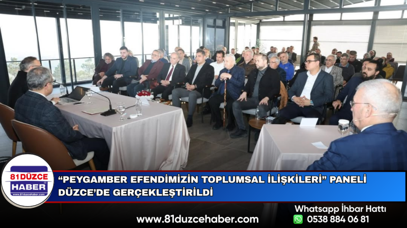 “Peygamber Efendimizin Toplumsal İlişkileri” Paneli Düzce’de Gerçekleştirildi