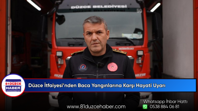 Düzce İtfaiyesi’nden Baca Yangınlarına Karşı Hayati Uyarı