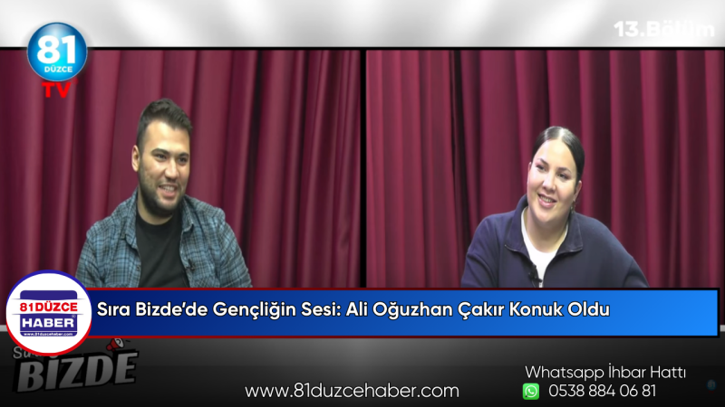 Sıra Bizde’de Gençliğin Sesi: Ali Oğuzhan Çakır Konuk Oldu