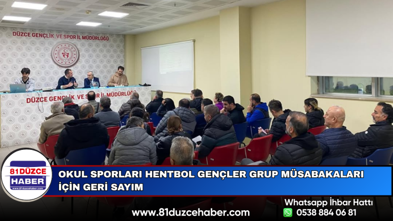 Okul Sporları Hentbol Gençler Grup Müsabakaları İçin Geri Sayım
