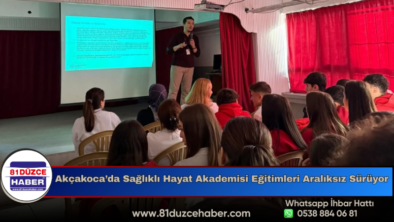 Akçakoca’da Sağlıklı Hayat Akademisi Eğitimleri Aralıksız Sürüyor