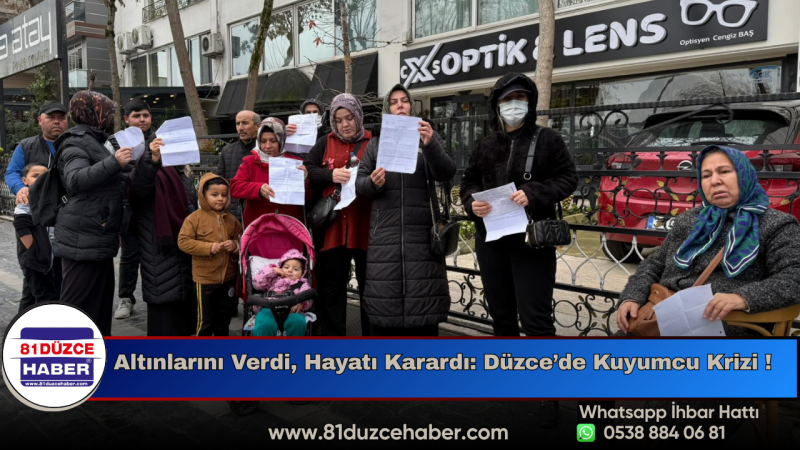Altınlarını Verdi, Hayatı Karardı: Düzce’de Kuyumcu Krizi !