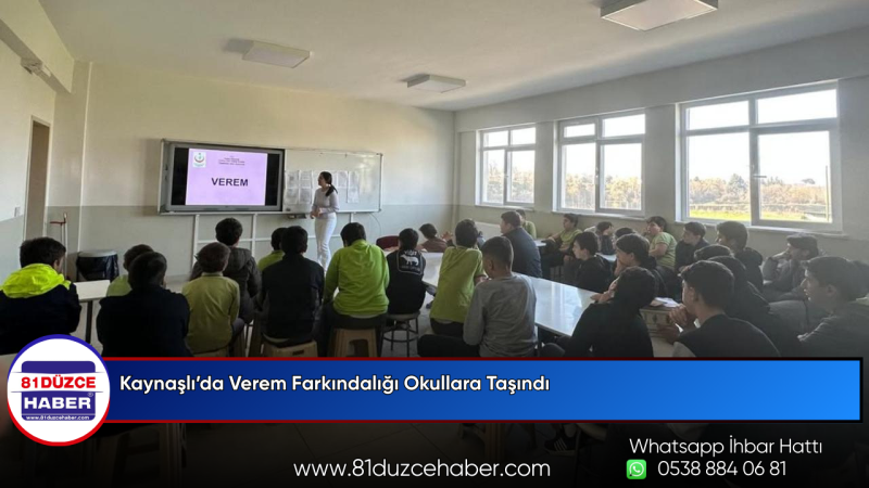 Kaynaşlı’da Verem Farkındalığı Okullara Taşındı
