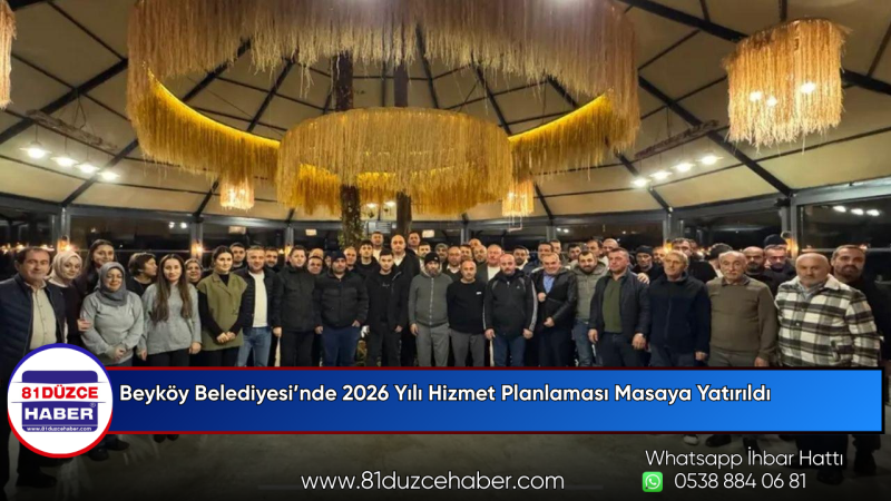 Beyköy Belediyesi’nde 2026 Yılı Hizmet Planlaması Masaya Yatırıldı