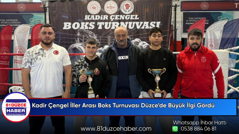 Kadir Çengel İller Arası Boks Turnuvası Düzce’de Büyük İlgi Gördü