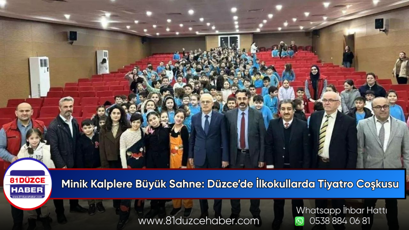 Minik Kalplere Büyük Sahne: Düzce’de İlkokullarda Tiyatro Coşkusu