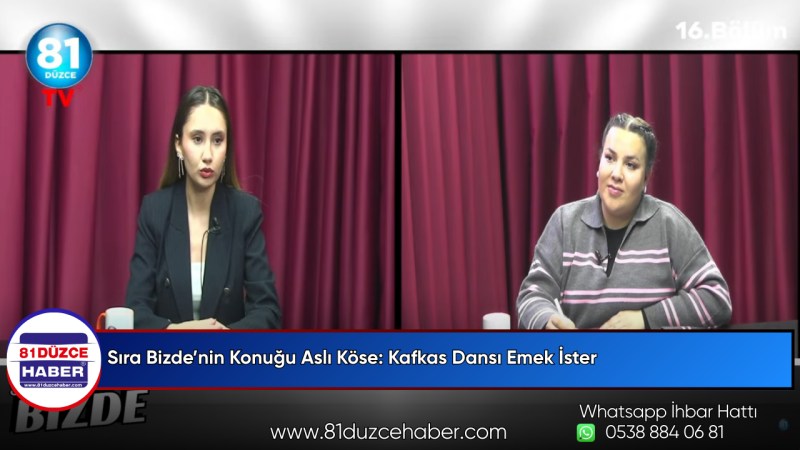 Sıra Bizde’nin Konuğu Aslı Köse: Kafkas Dansı Emek İster