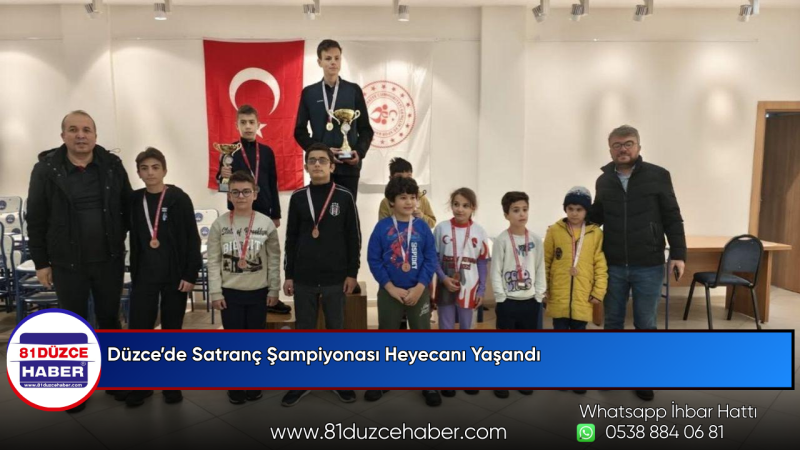 Düzce’de Satranç Şampiyonası Heyecanı Yaşandı