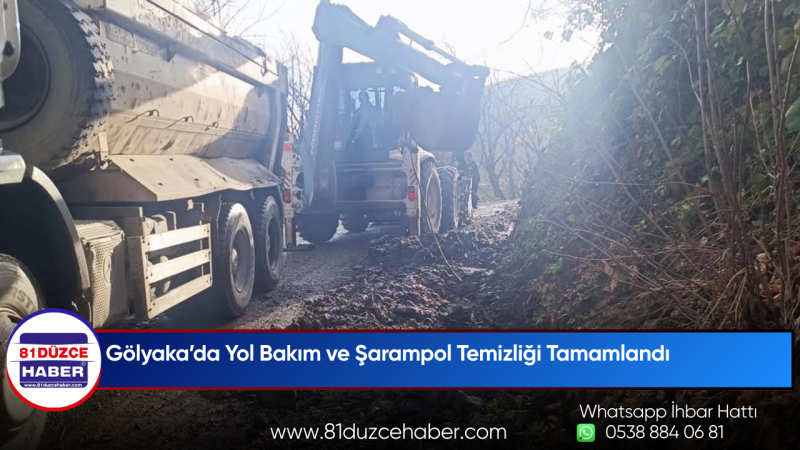 Gölyaka’da Yol Bakım ve Şarampol Temizliği Tamamlandı