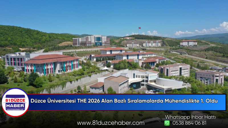 Düzce Üniversitesi THE 2026 Alan Bazlı Sıralamalarda Mühendislikte 1. Oldu