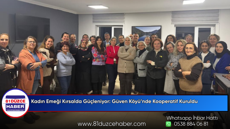 Kadın Emeği Kırsalda Güçleniyor: Güven Köyü’nde Kooperatif Kuruldu