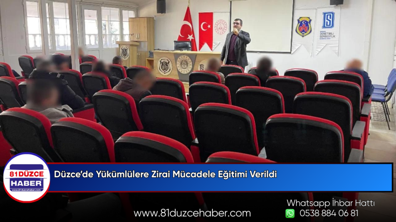 Düzce’de Yükümlülere Zirai Mücadele Eğitimi Verildi