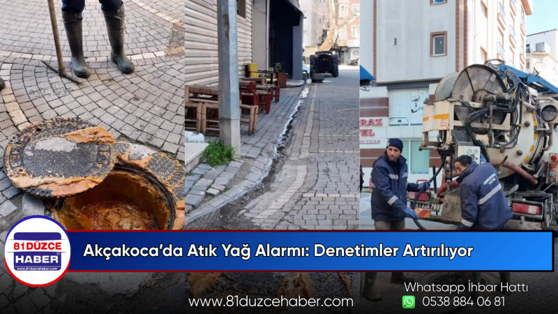 Akçakoca’da Atık Yağ Alarmı: Denetimler Artırılıyor