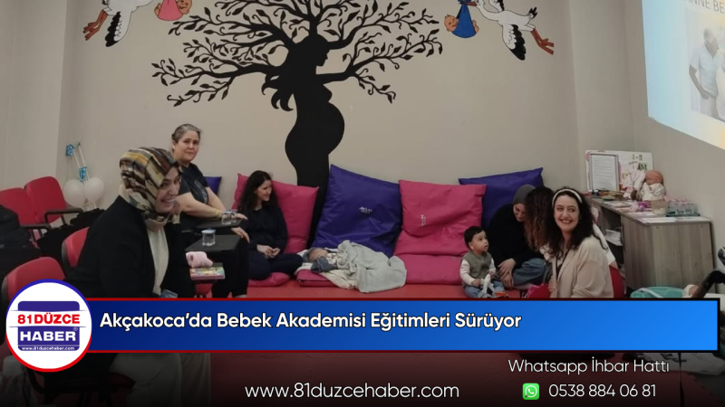 Akçakoca’da Bebek Akademisi Eğitimleri Sürüyor