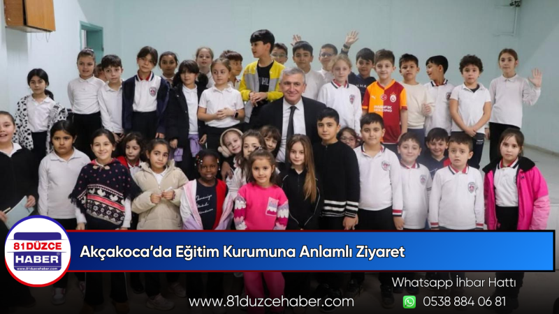 Akçakoca’da Eğitim Kurumuna Anlamlı Ziyaret