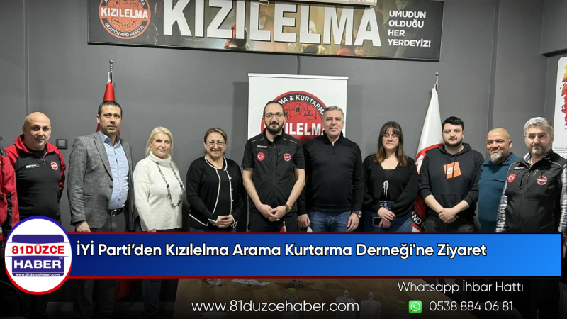 İYİ Parti’den Kızılelma Arama Kurtarma Derneği'ne Ziyaret