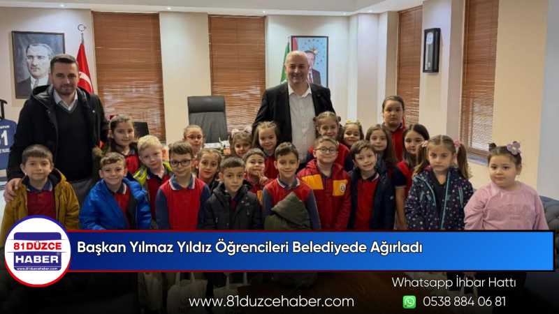 Başkan Yılmaz Yıldız Öğrencileri Belediyede Ağırladı