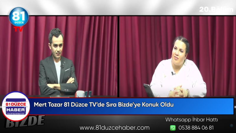Mert Tozar 81 Düzce TV’de Sıra Bizde’ye Konuk Oldu