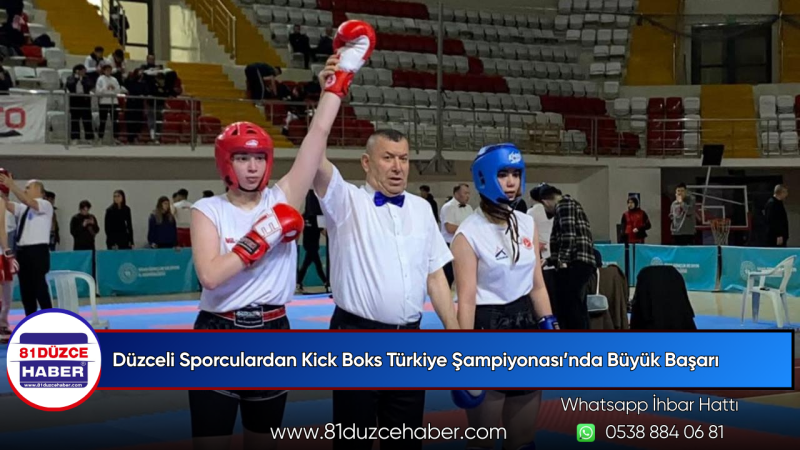 Düzceli Sporculardan Kick Boks Türkiye Şampiyonası’nda Büyük Başarı