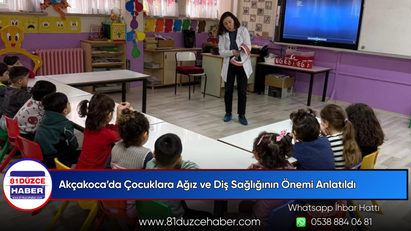 Akçakoca’da Çocuklara Ağız ve Diş Sağlığının Önemi Anlatıldı