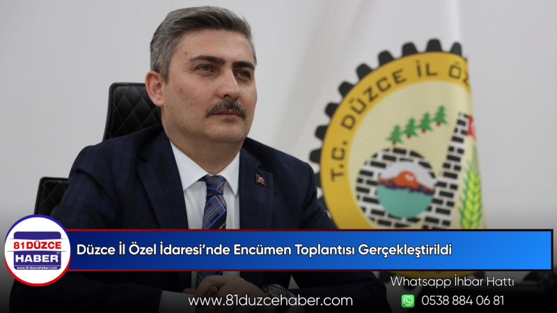 Düzce İl Özel İdaresi’nde Encümen Toplantısı Gerçekleştirildi