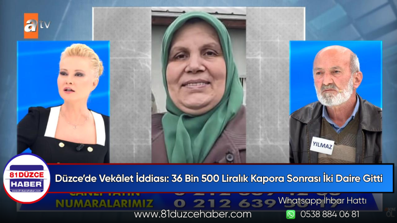 Düzce’de Vekâlet İddiası: 36 Bin 500 Liralık Kapora Sonrası İki Daire Gitti