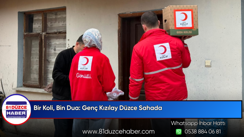 Bir Koli, Bin Dua: Genç Kızılay Düzce Sahada