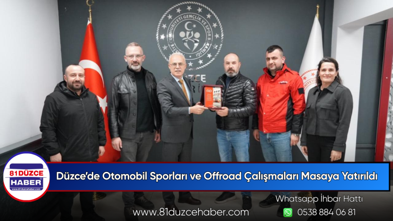 Düzce’de Otomobil Sporları ve Offroad Çalışmaları Masaya Yatırıldı