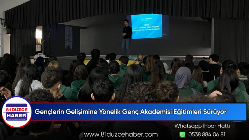 Gençlerin Gelişimine Yönelik Genç Akademisi Eğitimleri Sürüyor