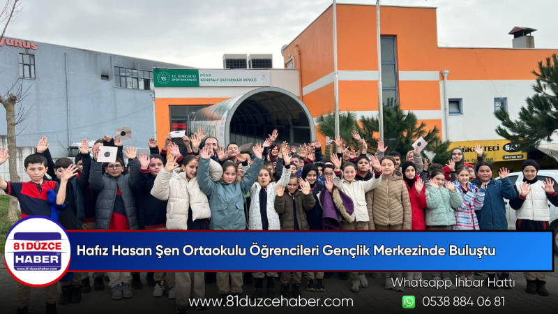 Hafız Hasan Şen Ortaokulu Öğrencileri Gençlik Merkezinde Buluştu