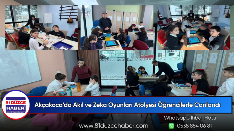 Akçakoca’da Akıl ve Zeka Oyunları Atölyesi Öğrencilerle Canlandı