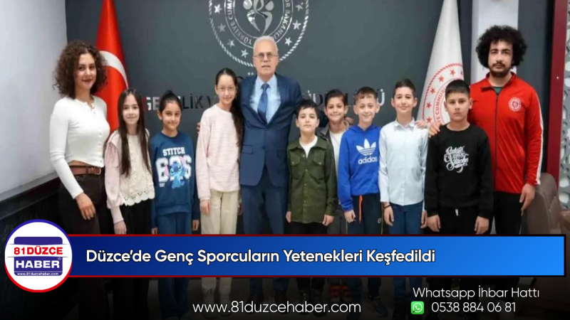 Düzce’de Genç Sporcuların Yetenekleri Keşfedildi